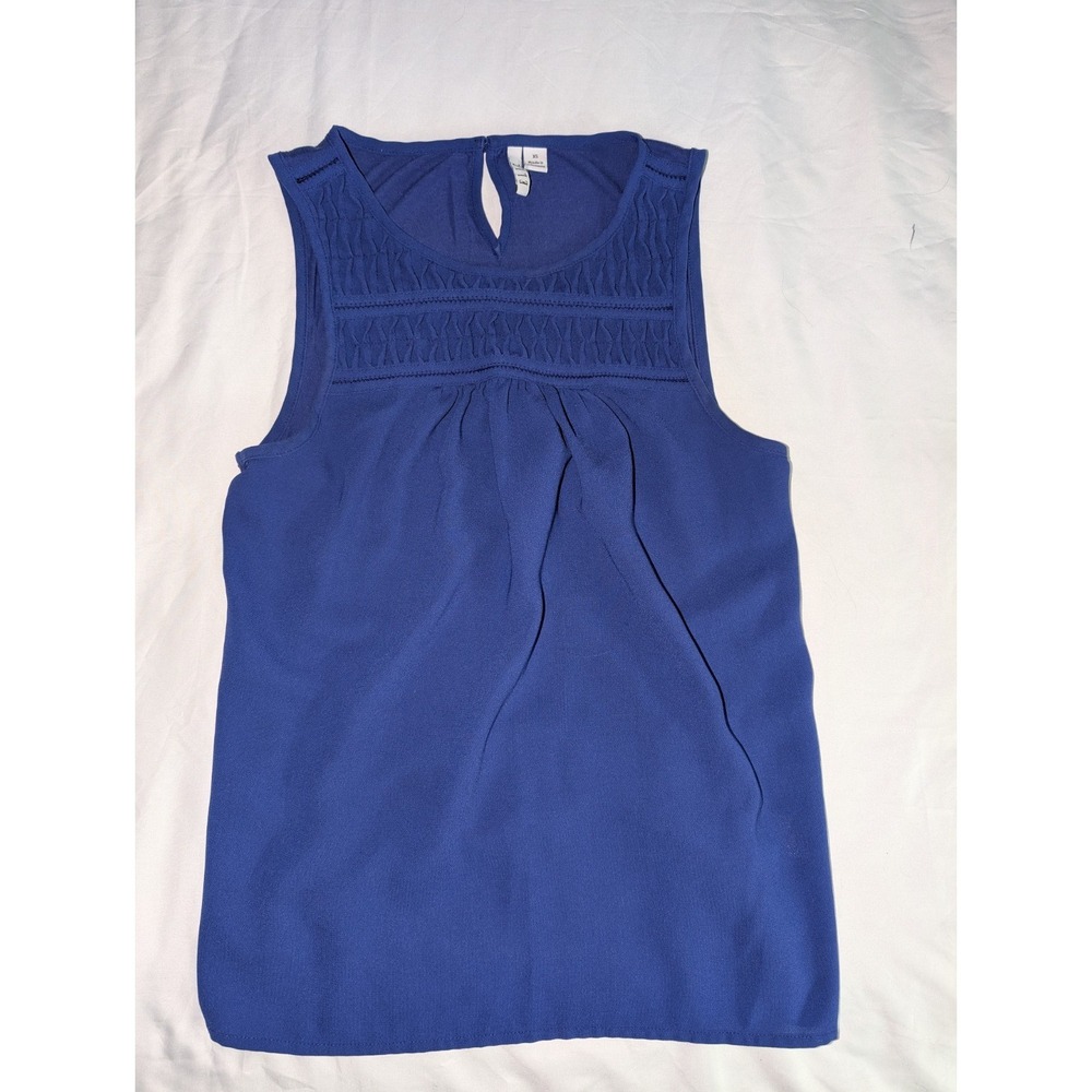 Elle Women's Sleeveless Size Extra Small Blue Tankโ Top
